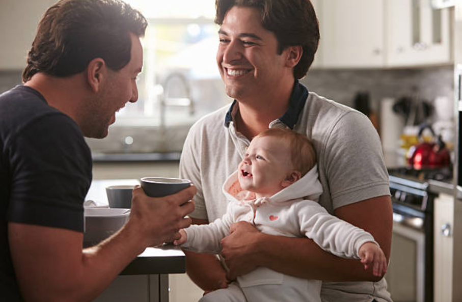 couple homoparental enfant homosexuel père papa GPA