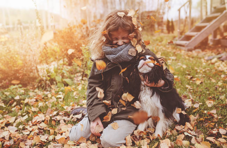 chiens enfants fille