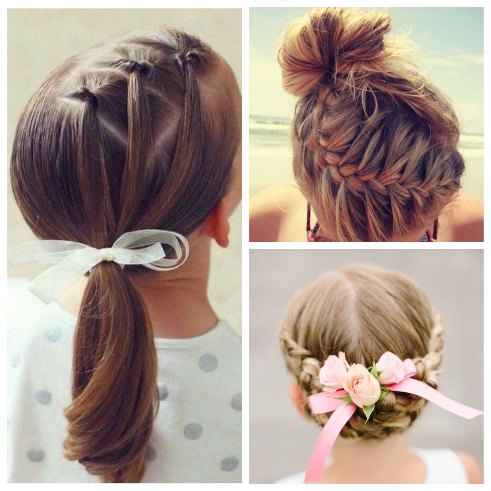 Collage coiffures fille été