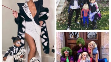 collage célébrités halloween