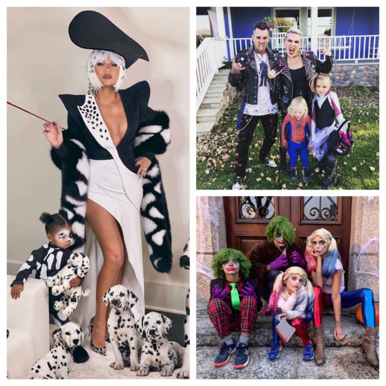 collage célébrités halloween