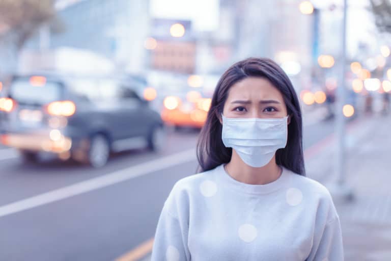 chine asie virus maladie coronavirus masque pollution respiration souffrance respiratoire asthme