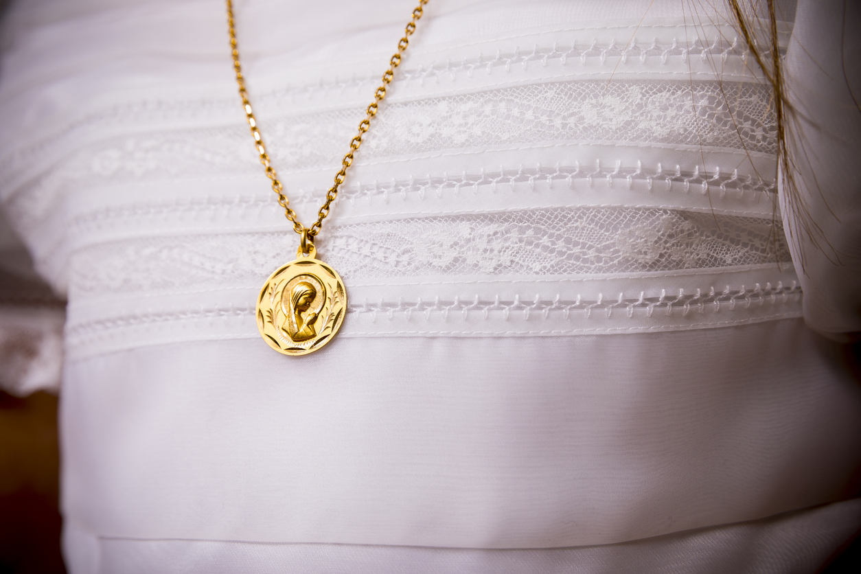 médaille baptême ou communion