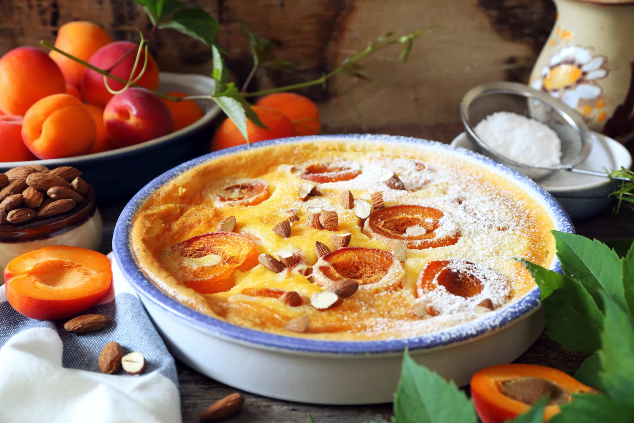 La recette facile du clafoutis aux abricots à la texture fondante