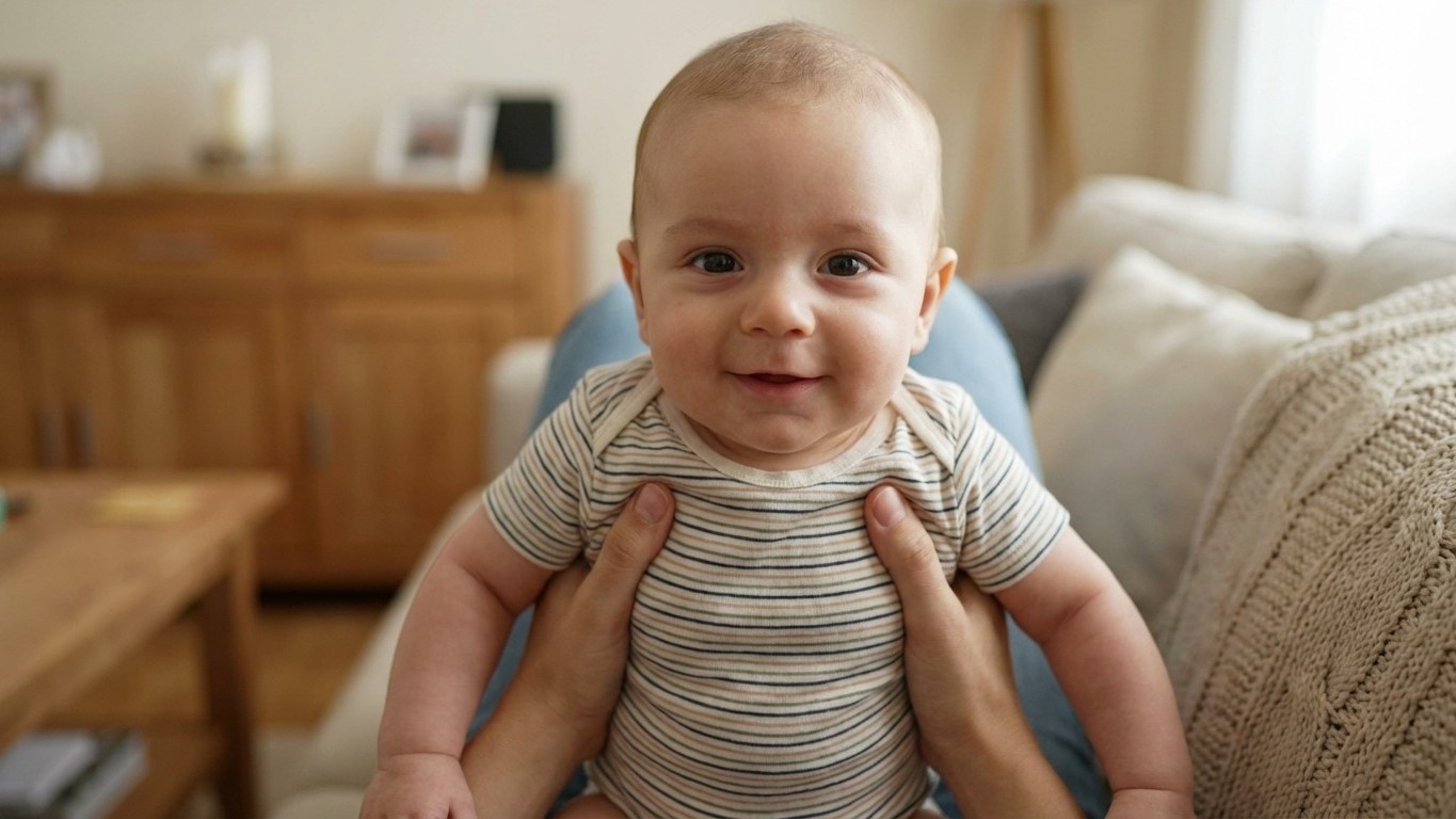 Développement bébé 3 mois : sourires sociaux et tenue de tête