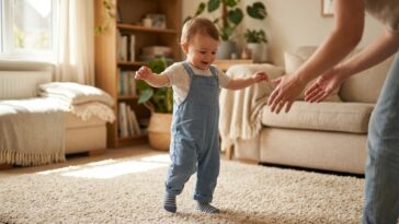 Premiers pas de bébé : à quel âge et comment l'accompagner