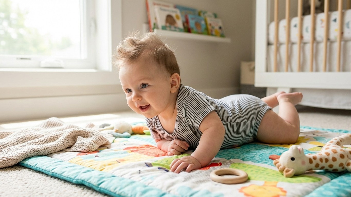 À quel âge bébé se retourne ? Tout savoir sur cette étape motrice