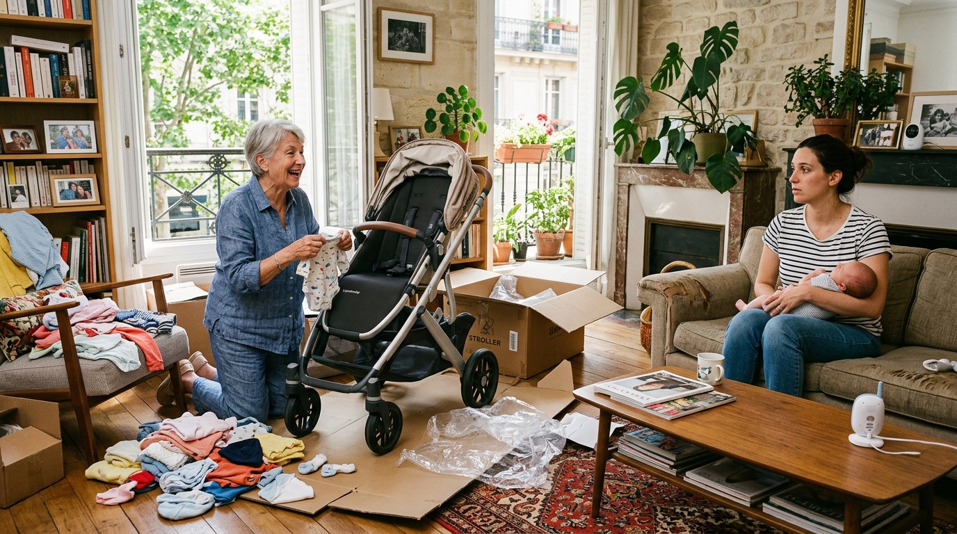 « Elle a acheté la poussette, le lit, les vêtements… c’était trop ! » : quand la générosité d’une grand-mère devient une intrusion dans l’éducation
