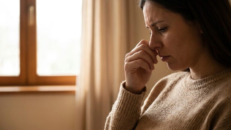 Enceinte de 6 mois, j'ai acheté un spray pour déboucher mon nez la nuit : la sage-femme m'a demandé de lui montrer la boîte