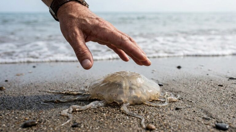 Je pensais qu'une méduse morte sur le sable ne risquait plus rien : le médecin de la plage m'a expliqué ce que ses tentacu...
