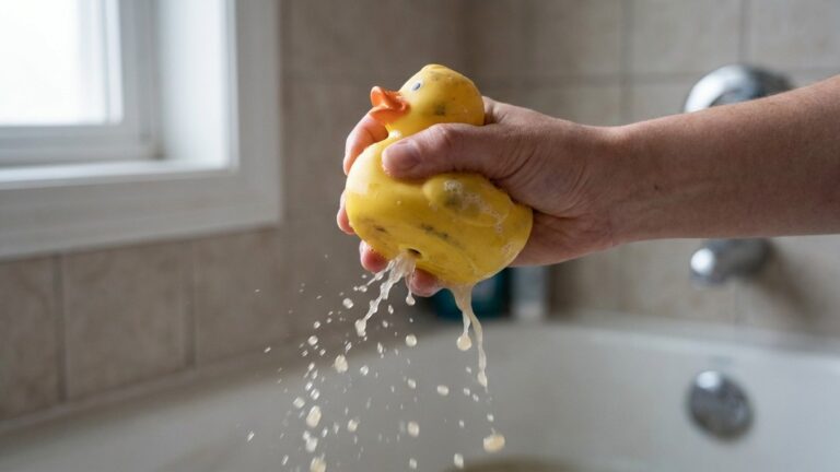 Je pressais le canard de bain pour faire rire mon fils : le jour où j'ai vu ce qui sortait du petit trou, j'ai vidé toute ...