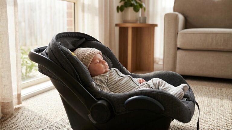 Ma mère laissait toujours dormir mes enfants dans le cosy après les trajets : j'ai fait pareil pendant des mois avant de c...
