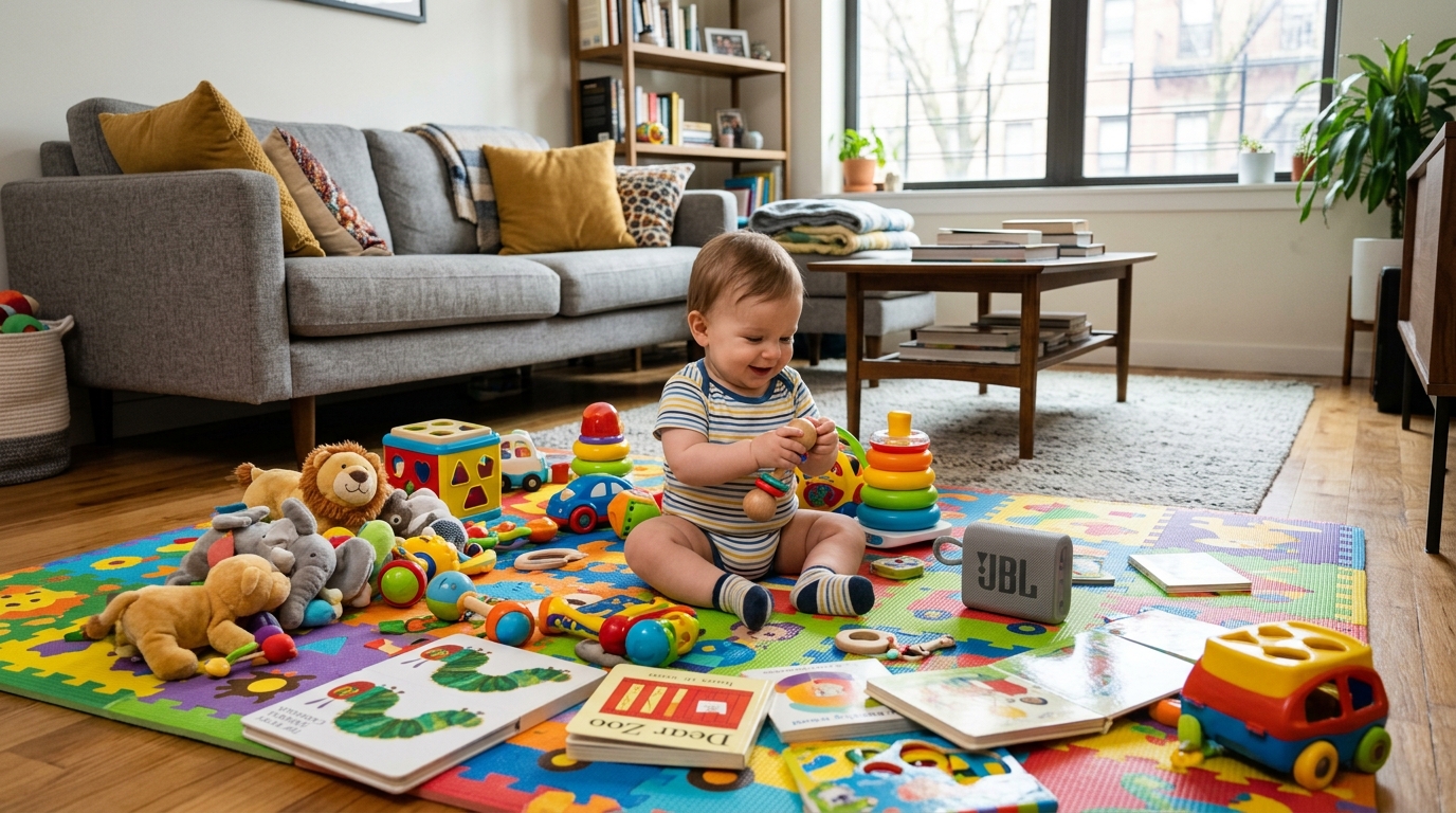 Tapis d’éveil, livres, musique : comment savoir si je sur-stimule mon bébé ?