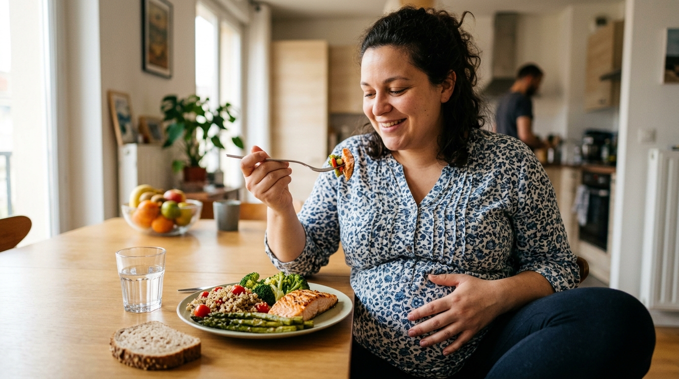 Ma sœur mangeait sainement pendant sa grossesse et ce n’est pas son assiette qui a alerté la sage-femme